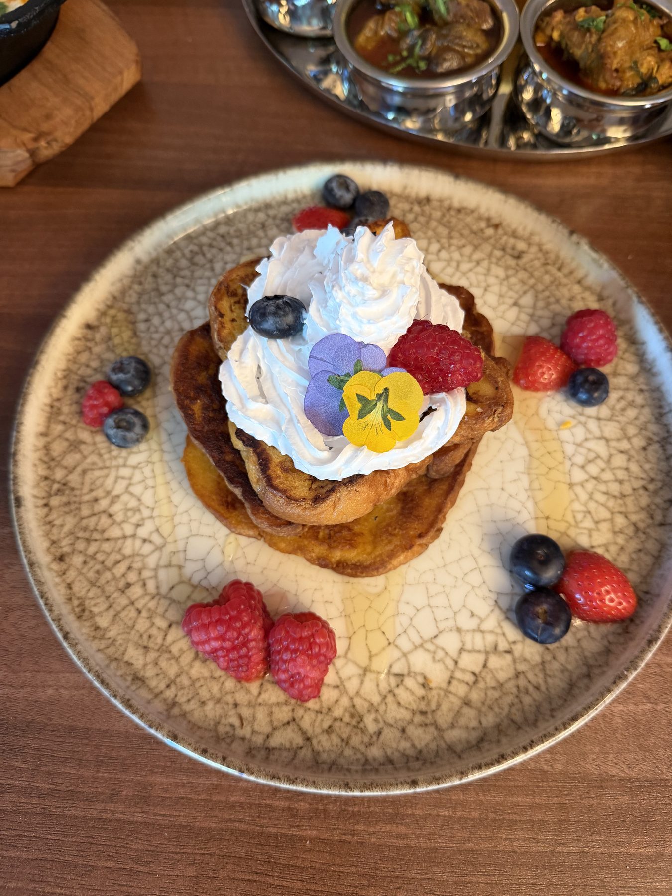 French toast stack with berries